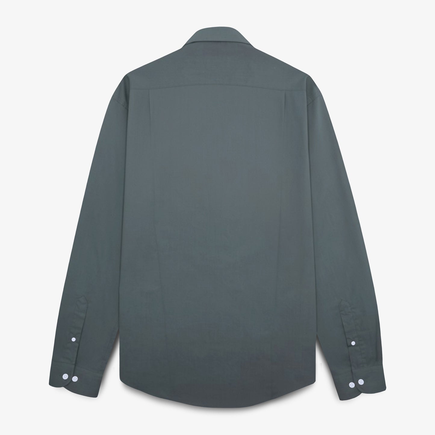 Chemise manches longues en coton kaki