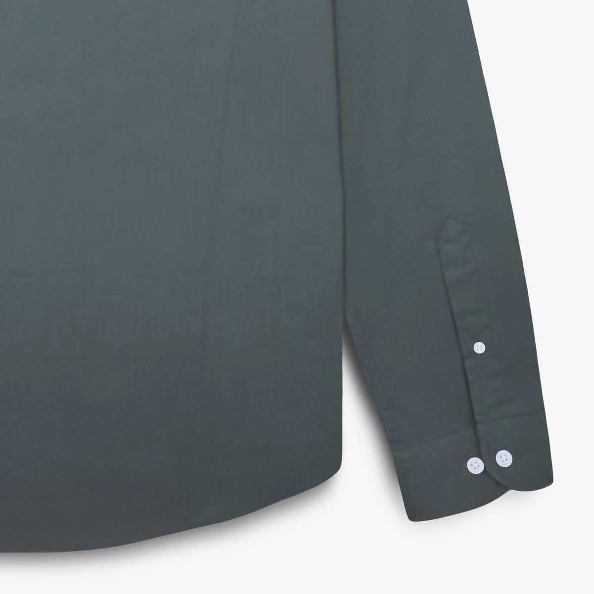 Chemise manches longues en coton kaki