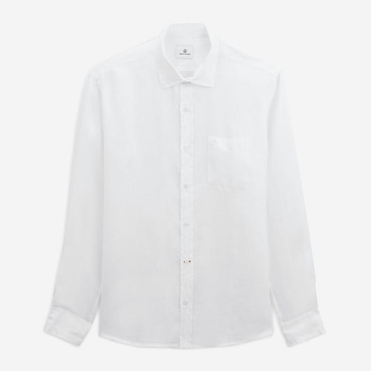 Chemise Charles en lin blanche