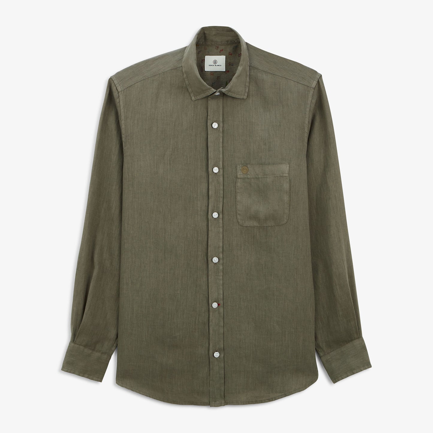 Chemise Charles en lin militaire