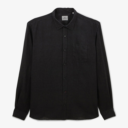 Chemise Charles en lin noir