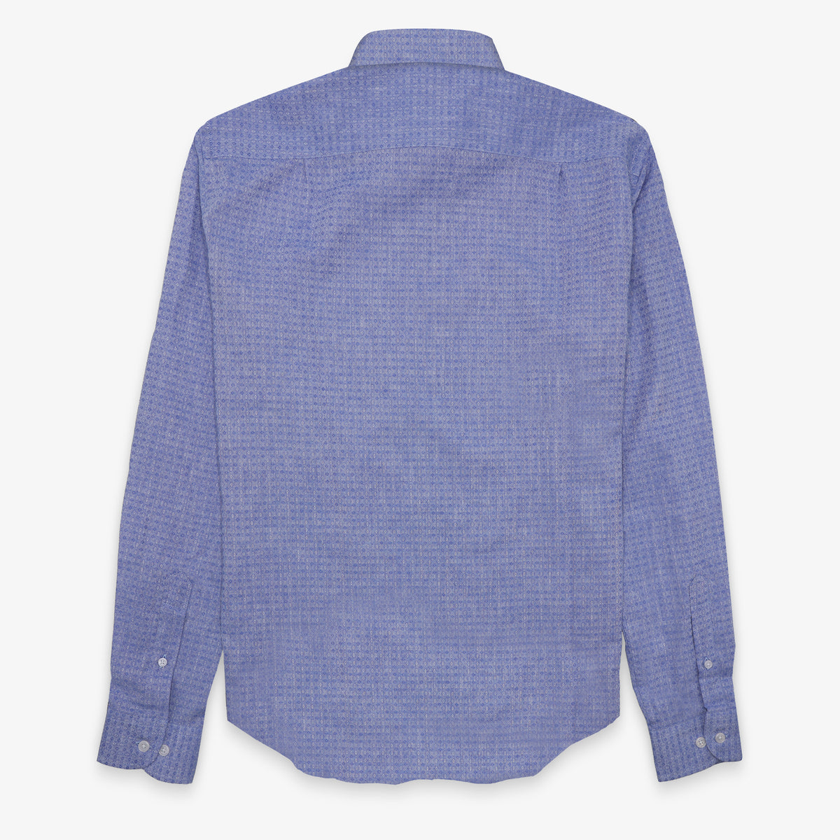 Chemise manches longues en coton avec motifs losange