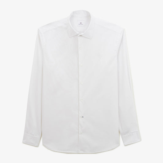 Charles white cotton muslin shirt