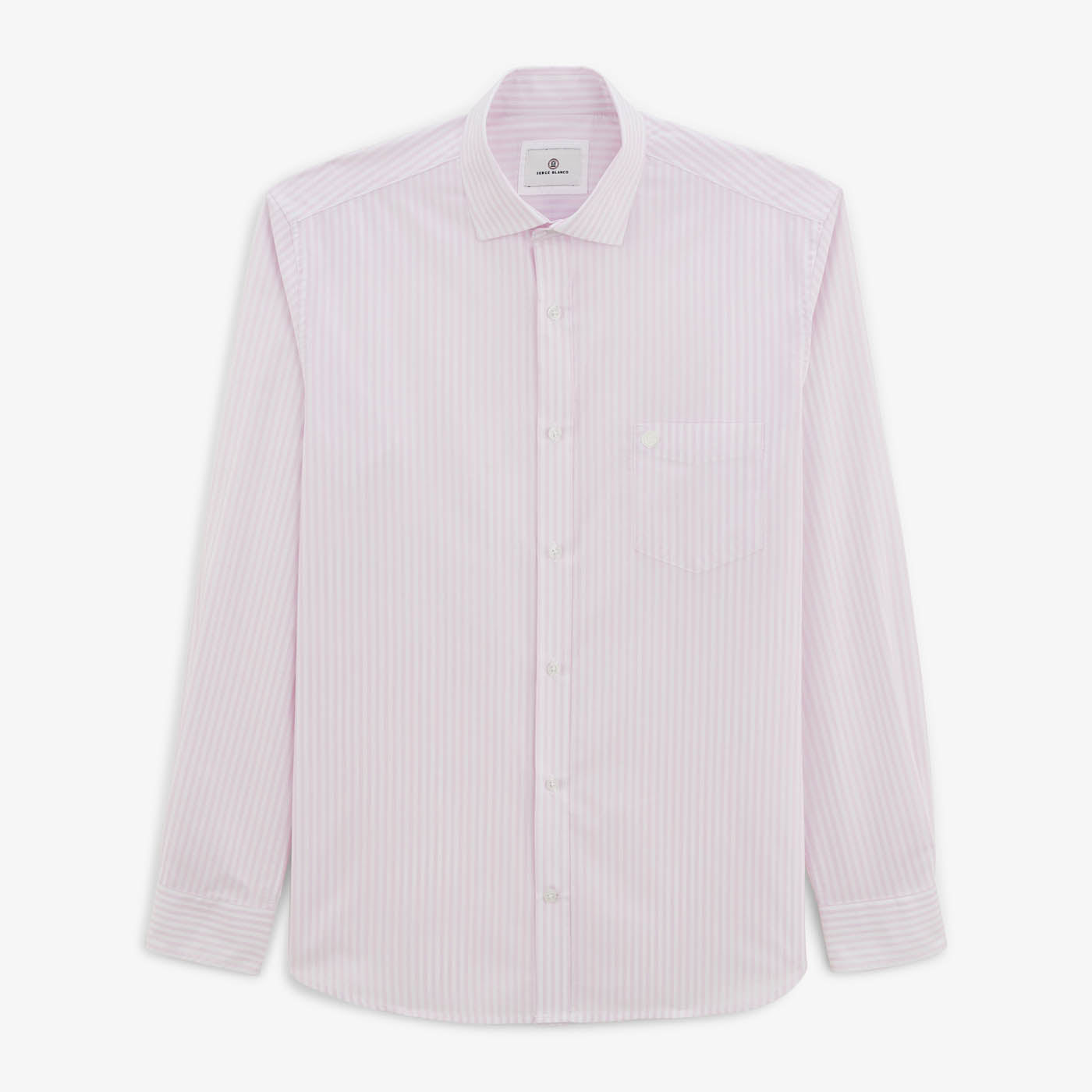 Charles shirt with lilac stick stripes