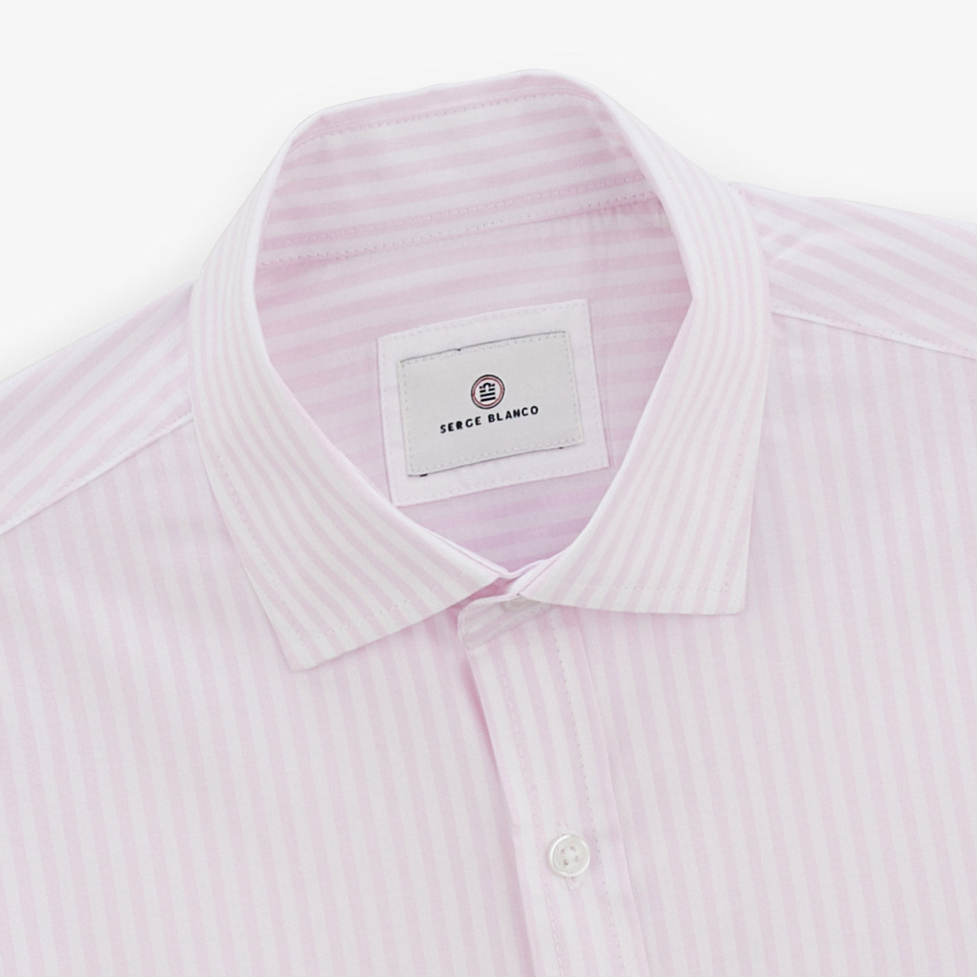 Charles shirt with lilac stick stripes