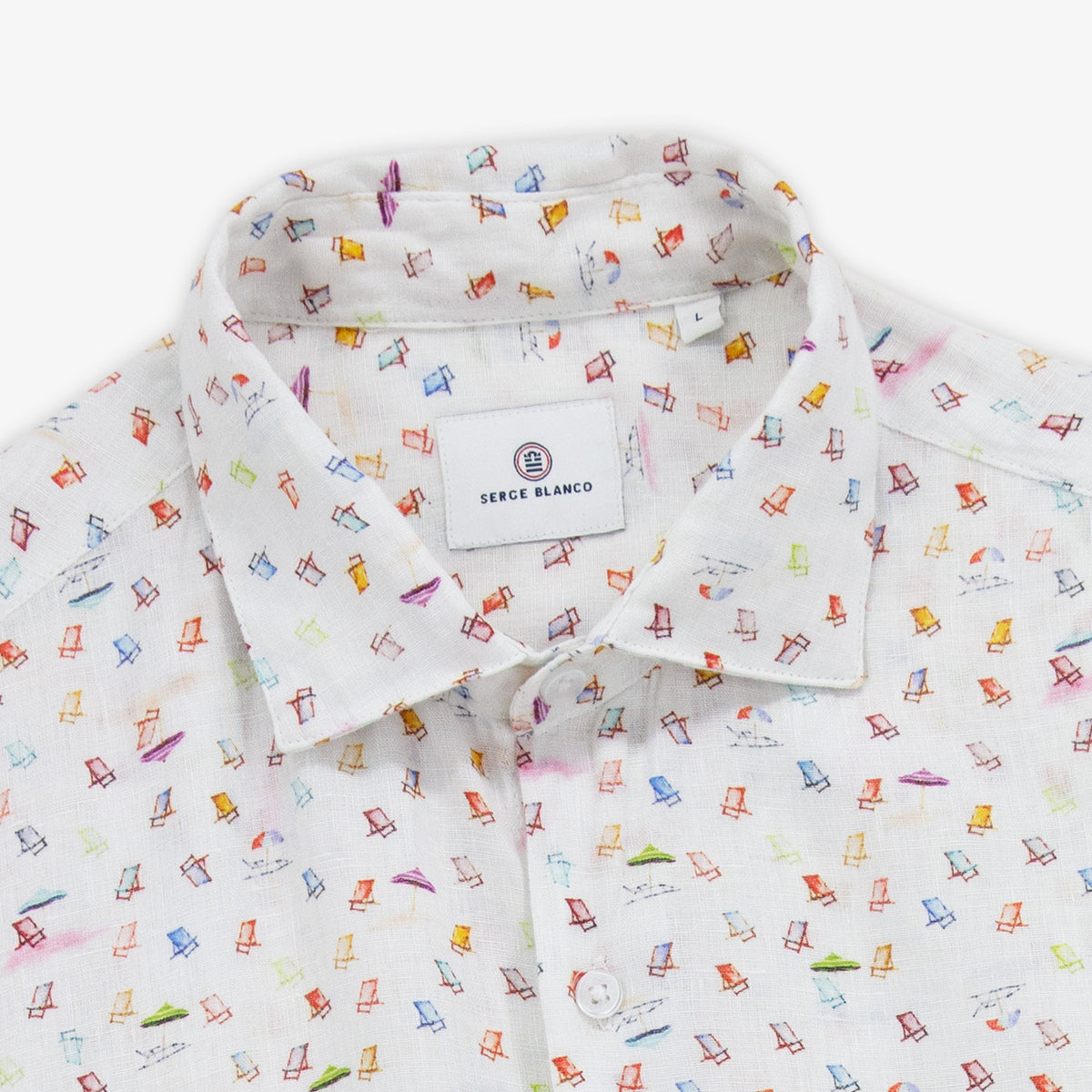 Charles shirt in white Saint Tropez linen