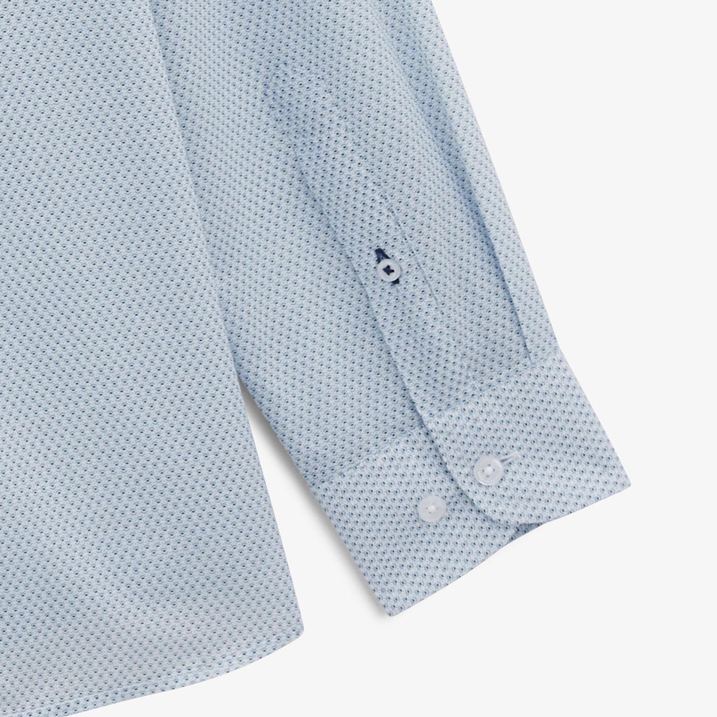 Charles micro pattern blue shirt