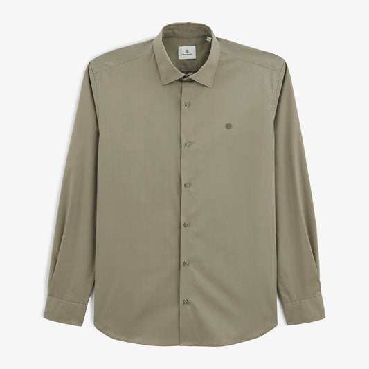 Charles poplin comfort teak shirt