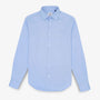 Camicia a maniche lunghe in cotone azzurro