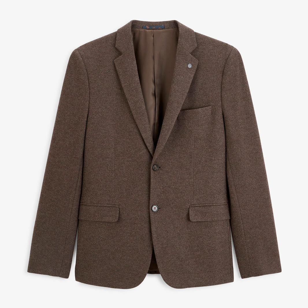 Blazer Henri en laine marron brownie