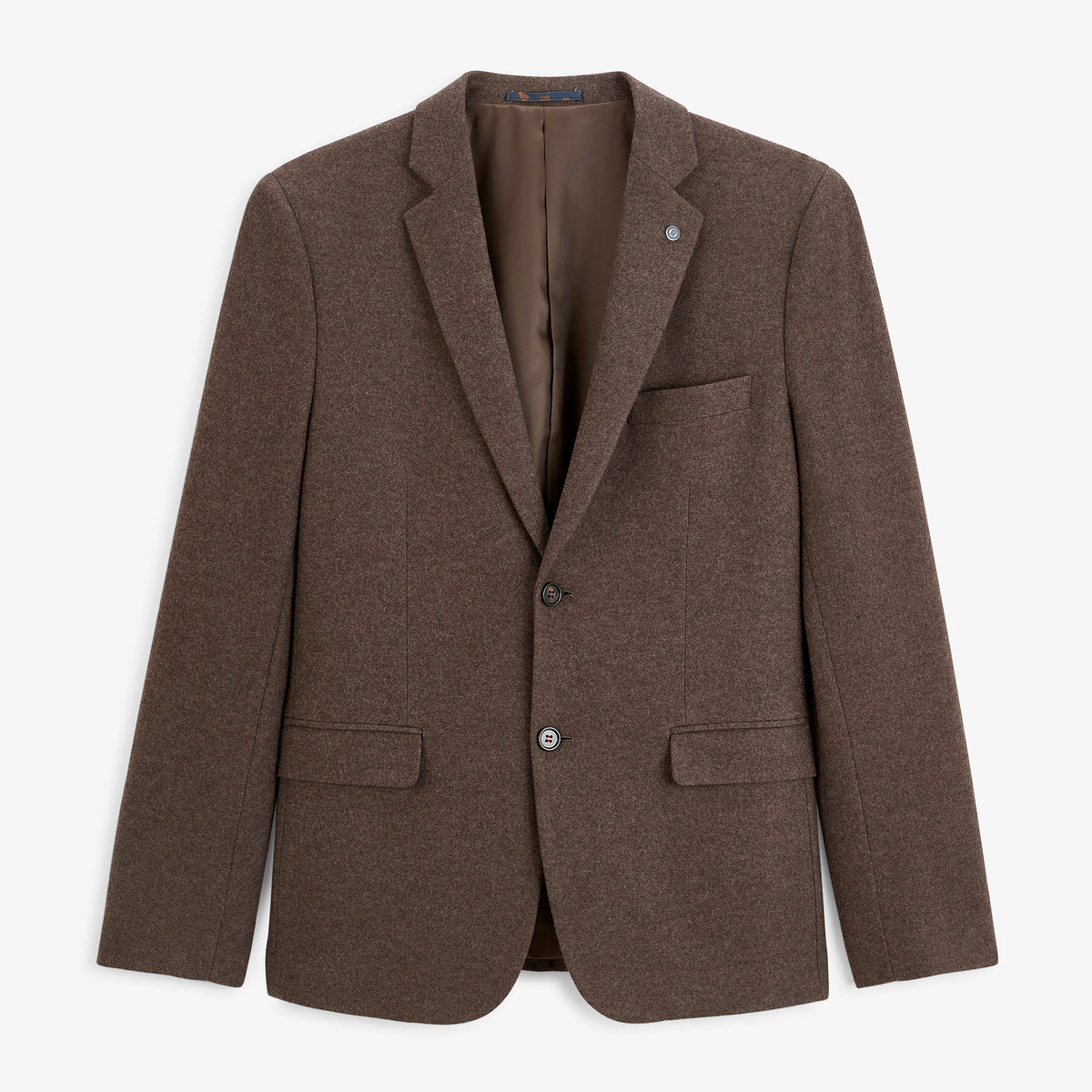 Blazer Henri en laine marron brownie