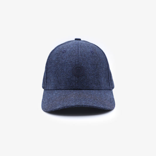 Casquette couture chevrons bleu marine