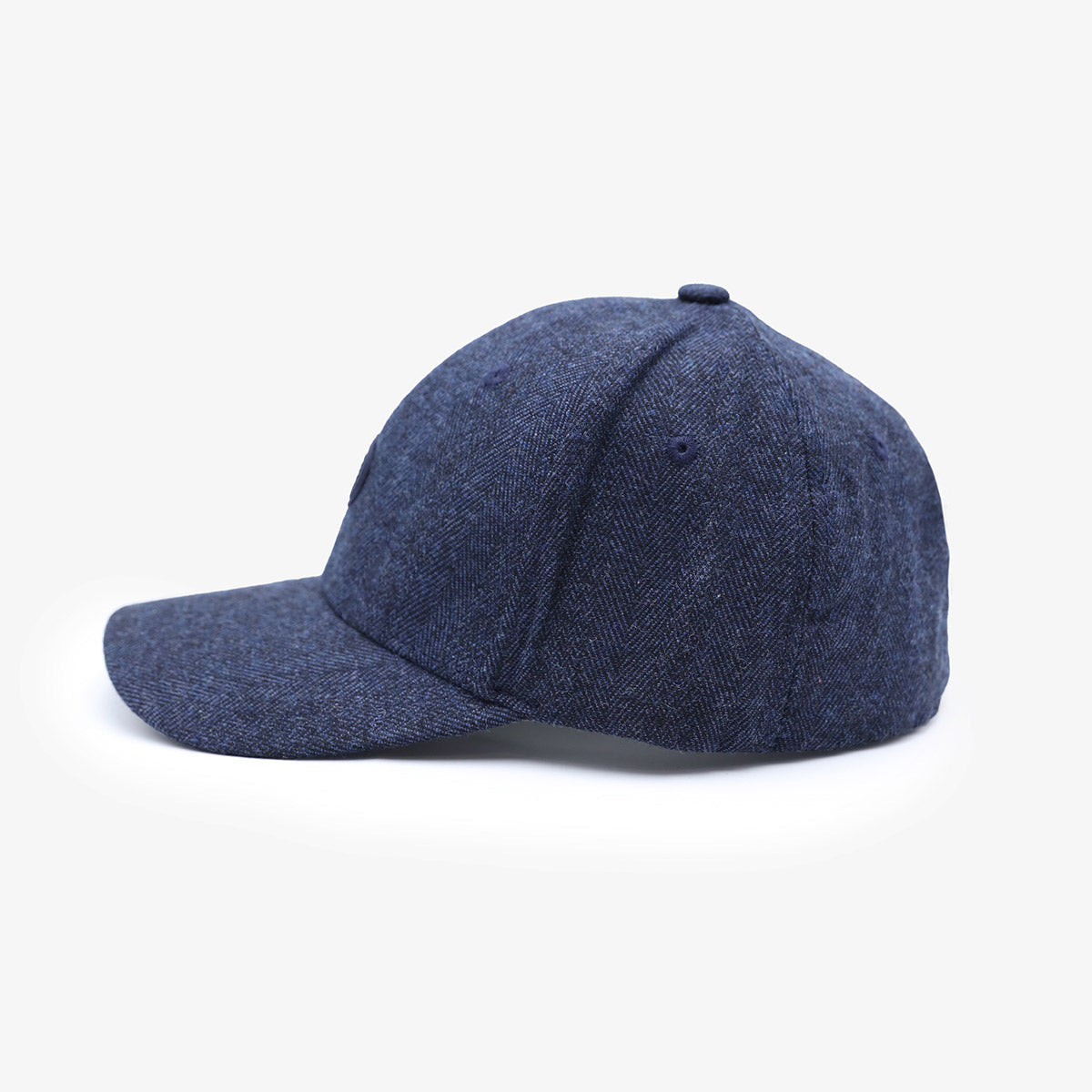 Casquette couture chevrons bleu marine
