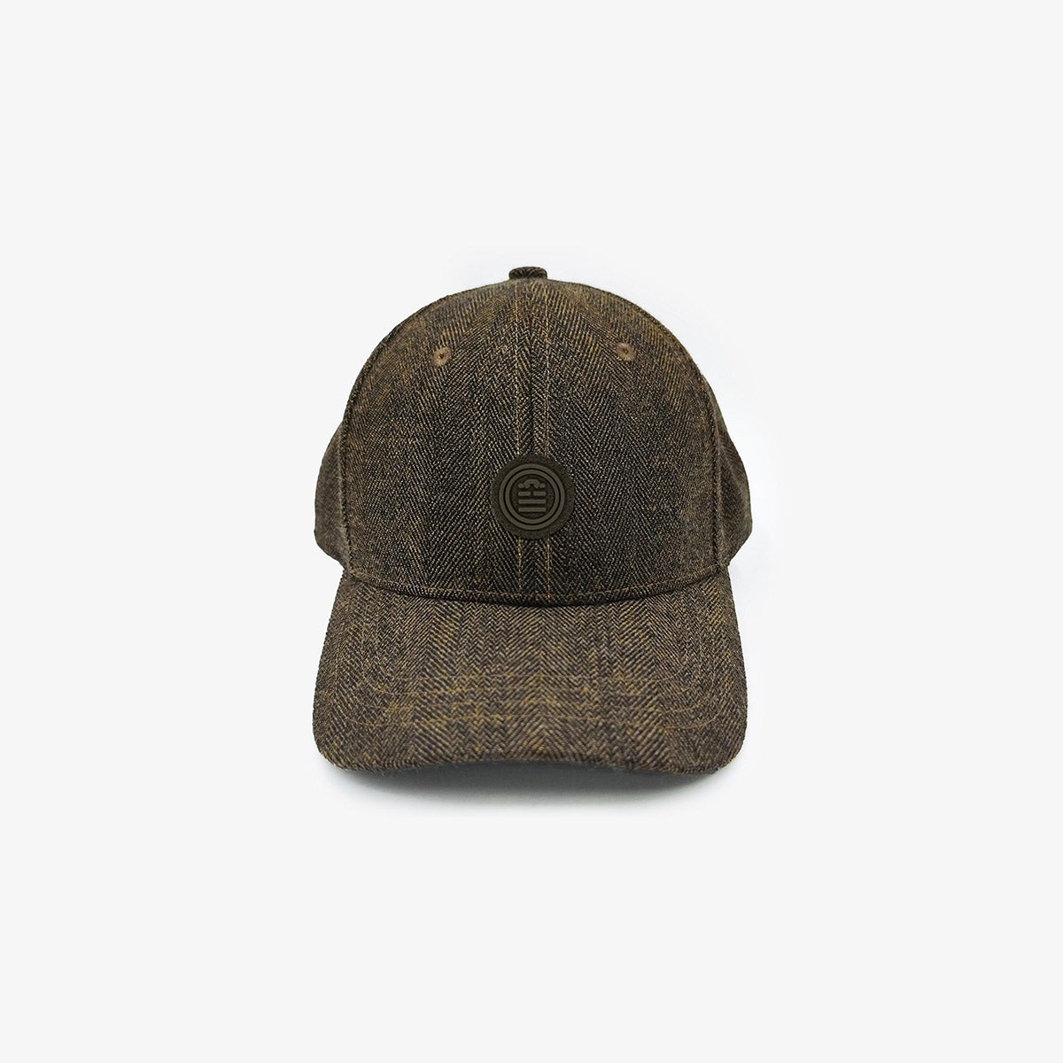 Casquette couture chevrons marron serge blanco homme