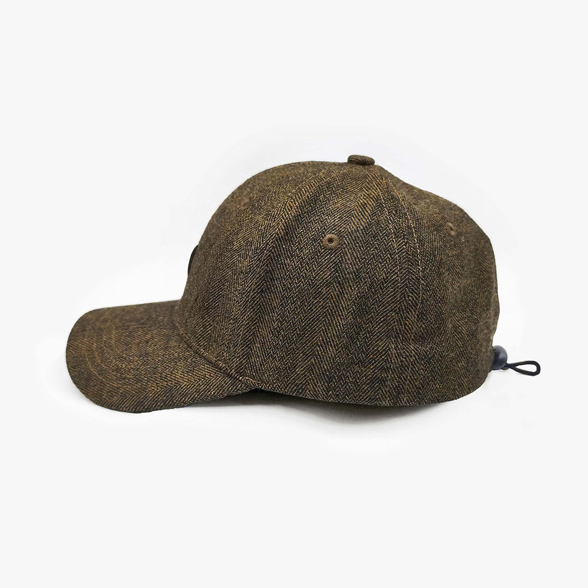 Casquette couture chevrons marron serge blanco homme
