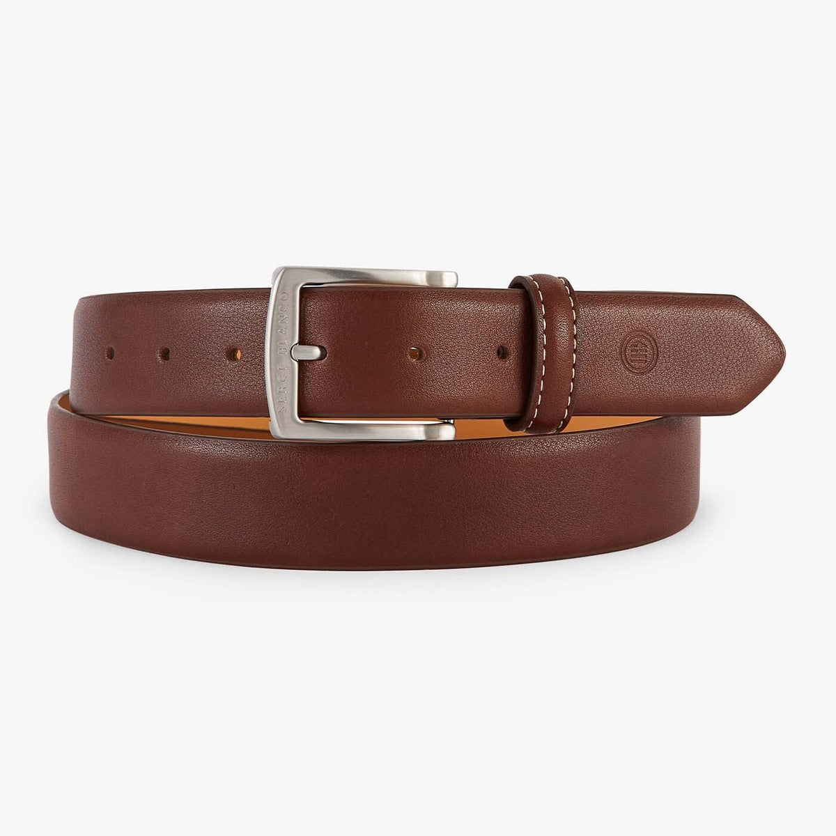 Ceinture en cuir café