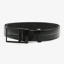 Ceinture en cuir lisse noir