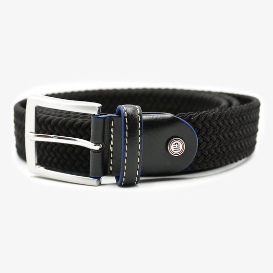 Ceinture tressée noire