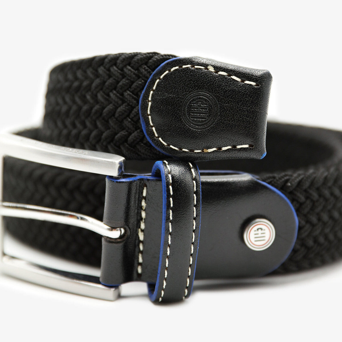 Ceinture tressée noire