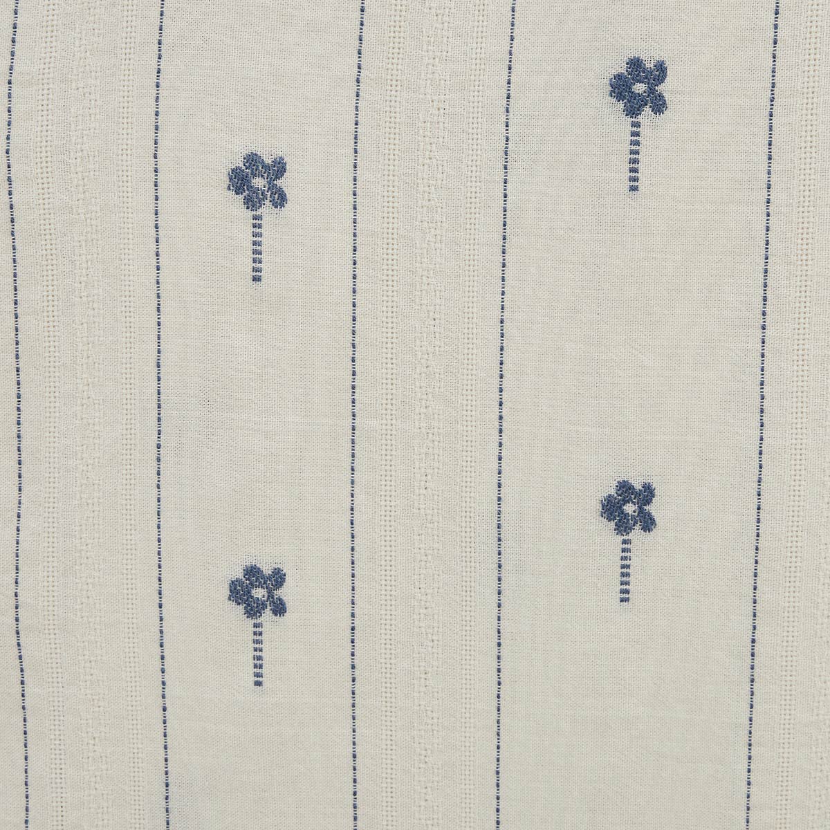 Chemise manches longues en coton jacquard blanche avec fleurs brodees HOMME SERGE BLANCO