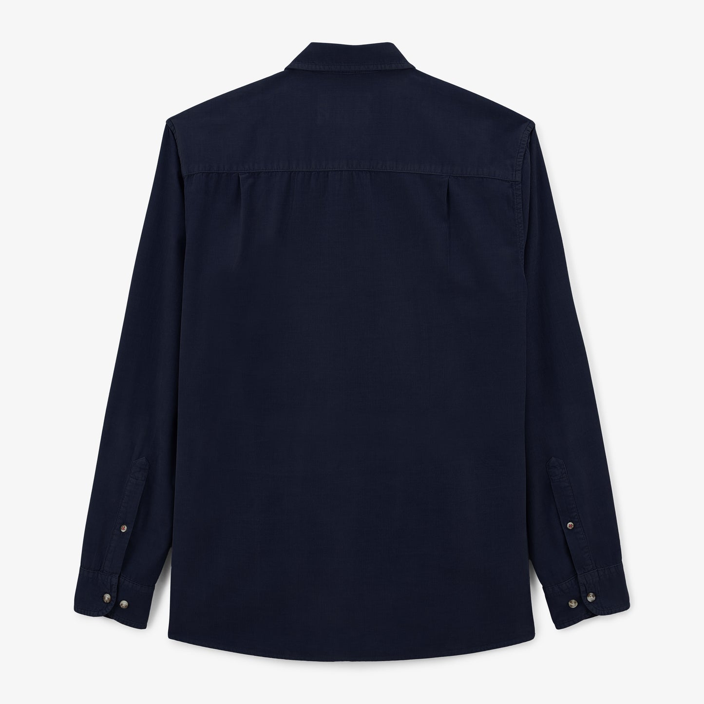 Chemise Charles en velours bleu marine homme serge blanco