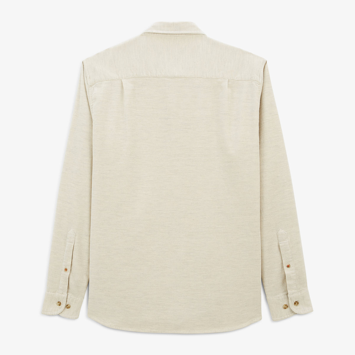 Chemise Charles en velours à manches longues blanc crème homme serge blanco