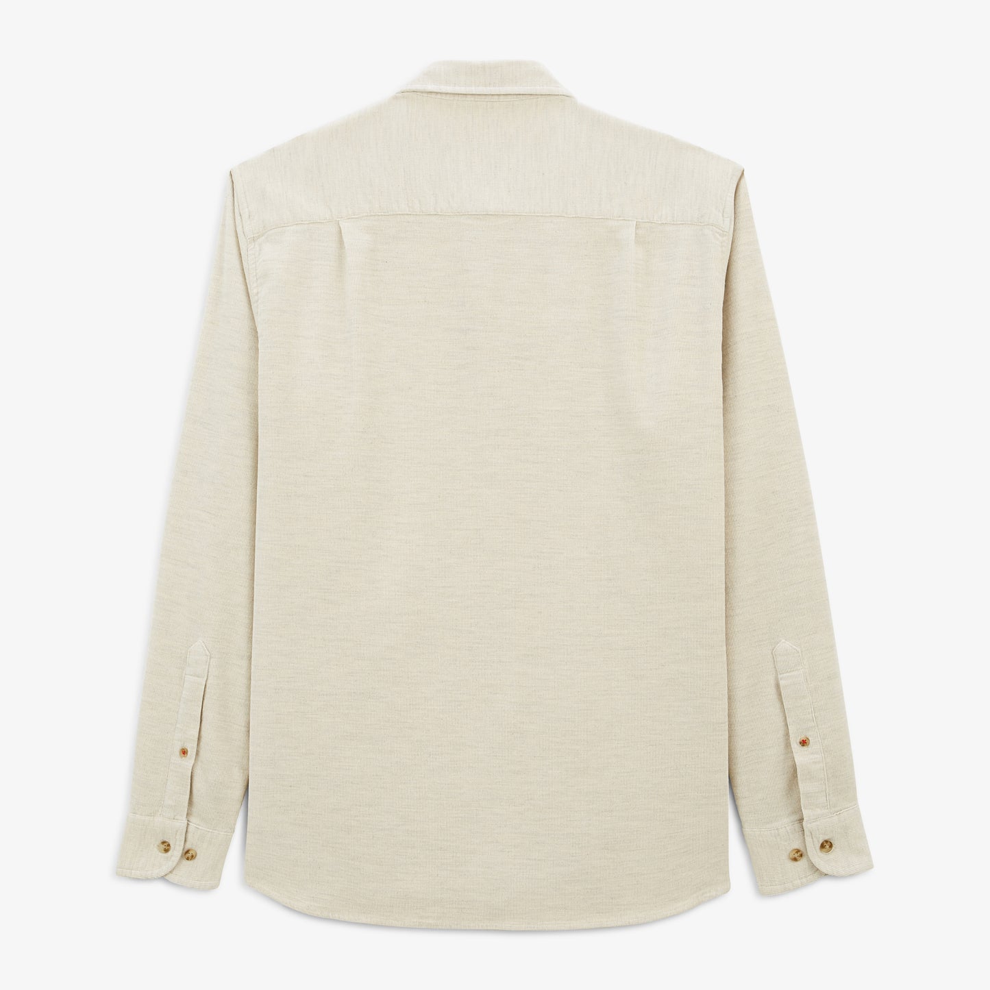 Chemise Charles en velours à manches longues blanc crème homme serge blanco