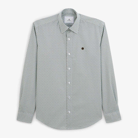 Chemise imprimée bleu ciel