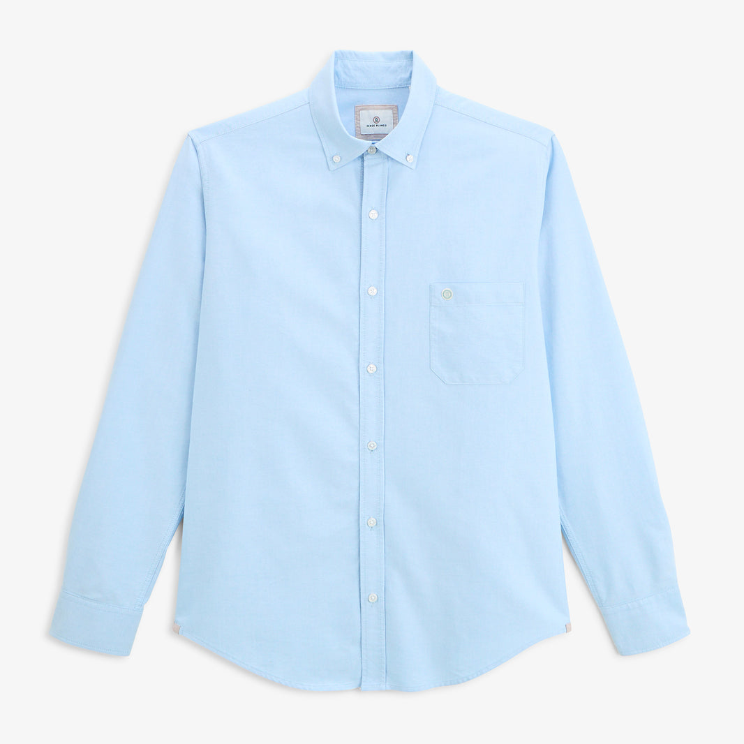 Chemise manches longues Oxford sangle SB bleu ciel HOMME SERGE BLANCO
