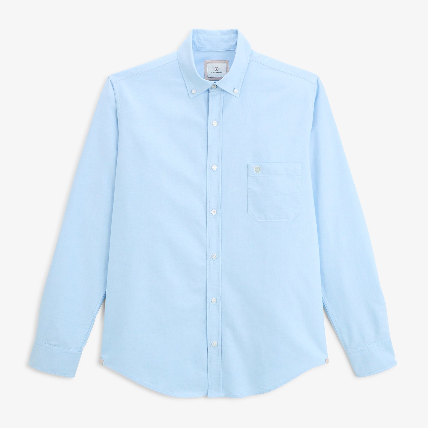 Chemise manches longues Oxford sangle SB bleu ciel HOMME SERGE BLANCO