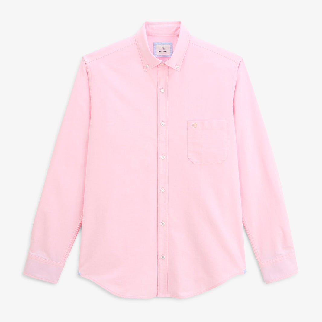 Chemise manches longues Oxford sangle SB rose HOMME SERGE BLANCO 