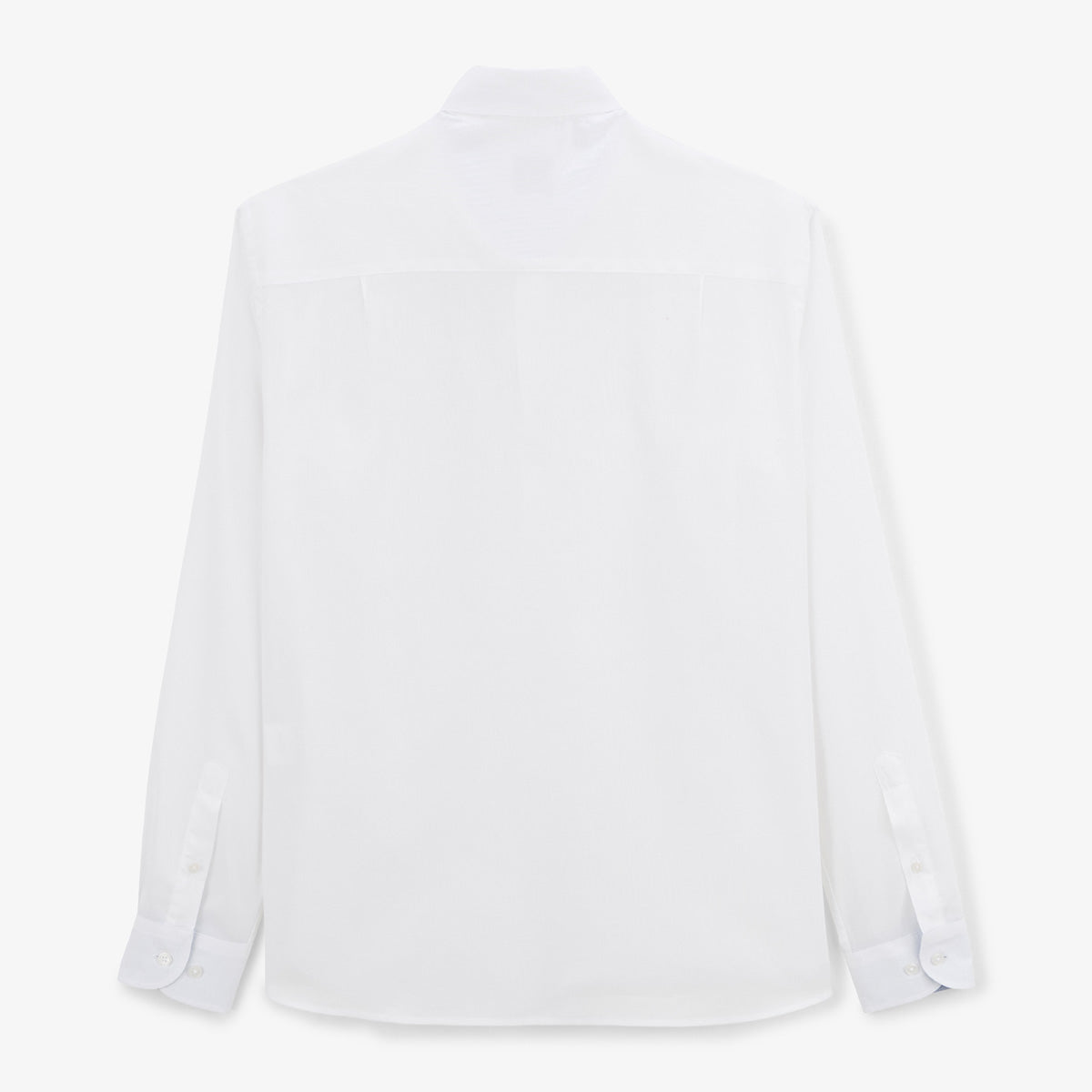 Chemise manches longues en coton blanche Charles homme SERGE BLANCO