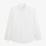 Chemise manches longues popeline de coton blanchomme serge blanco