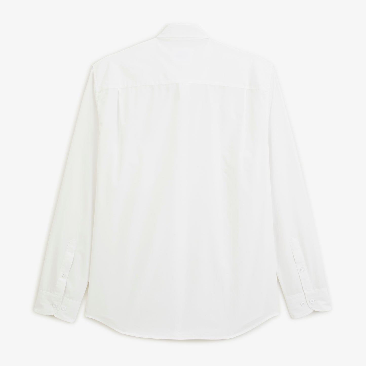 Chemise manches longues popeline de coton blanchomme serge blanco