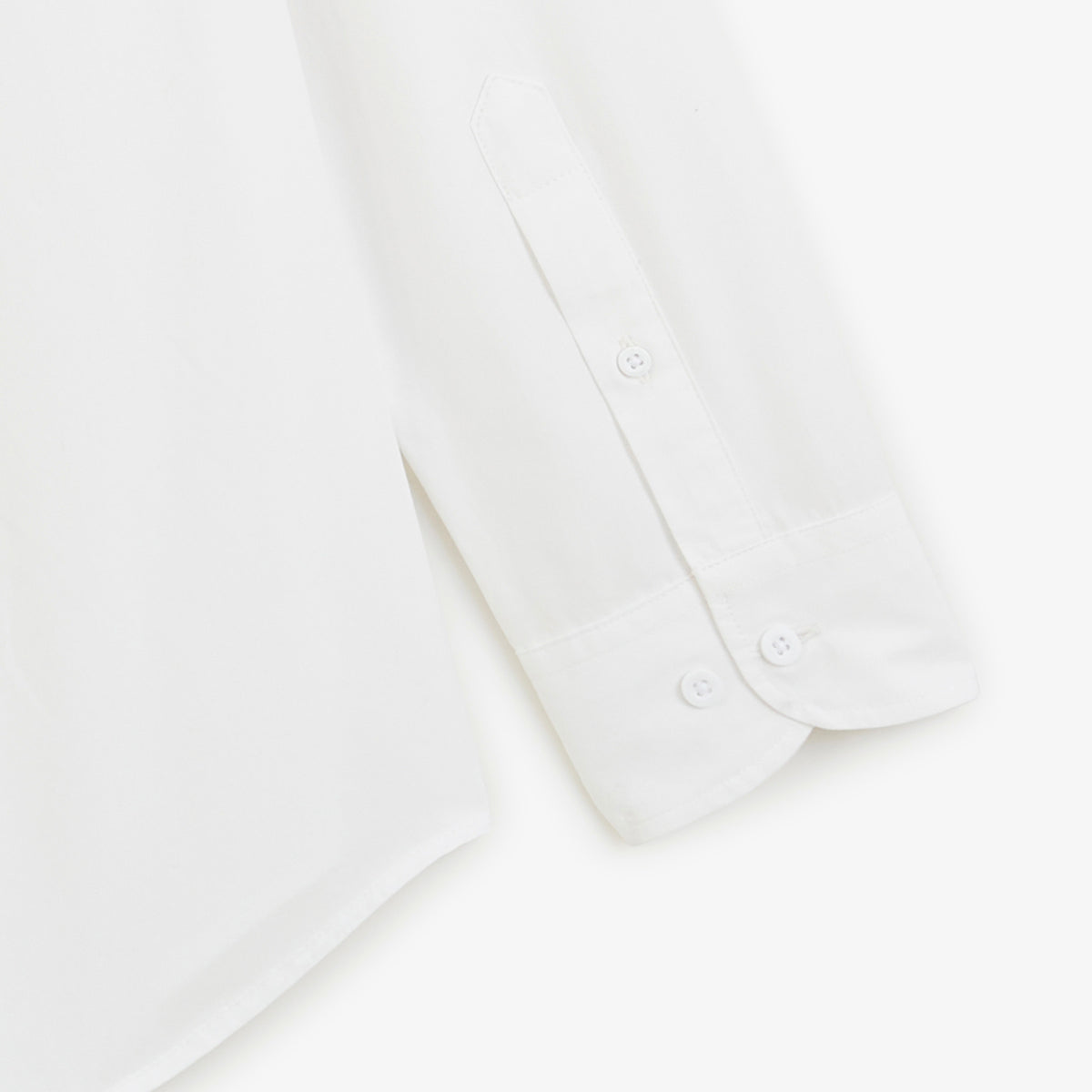 Chemise manches longues popeline de coton blanchomme serge blanco
