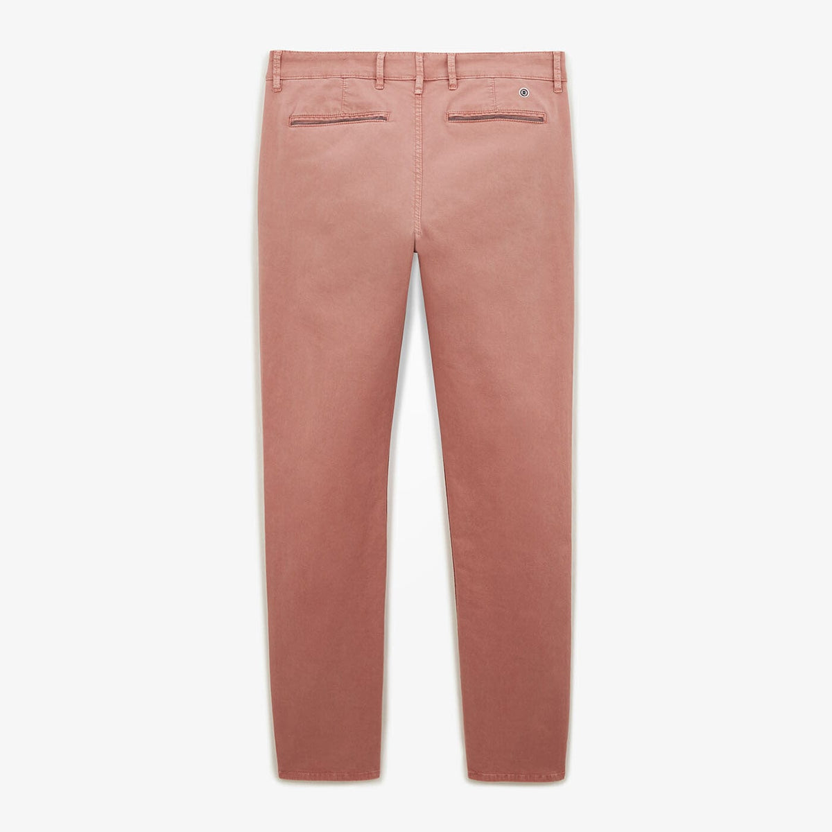 Chino 702 coupe droite confort rose nude en coton homme serge blanco