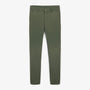 Chino 702 coupe droite confort vert militaire en coton homme serge blanco