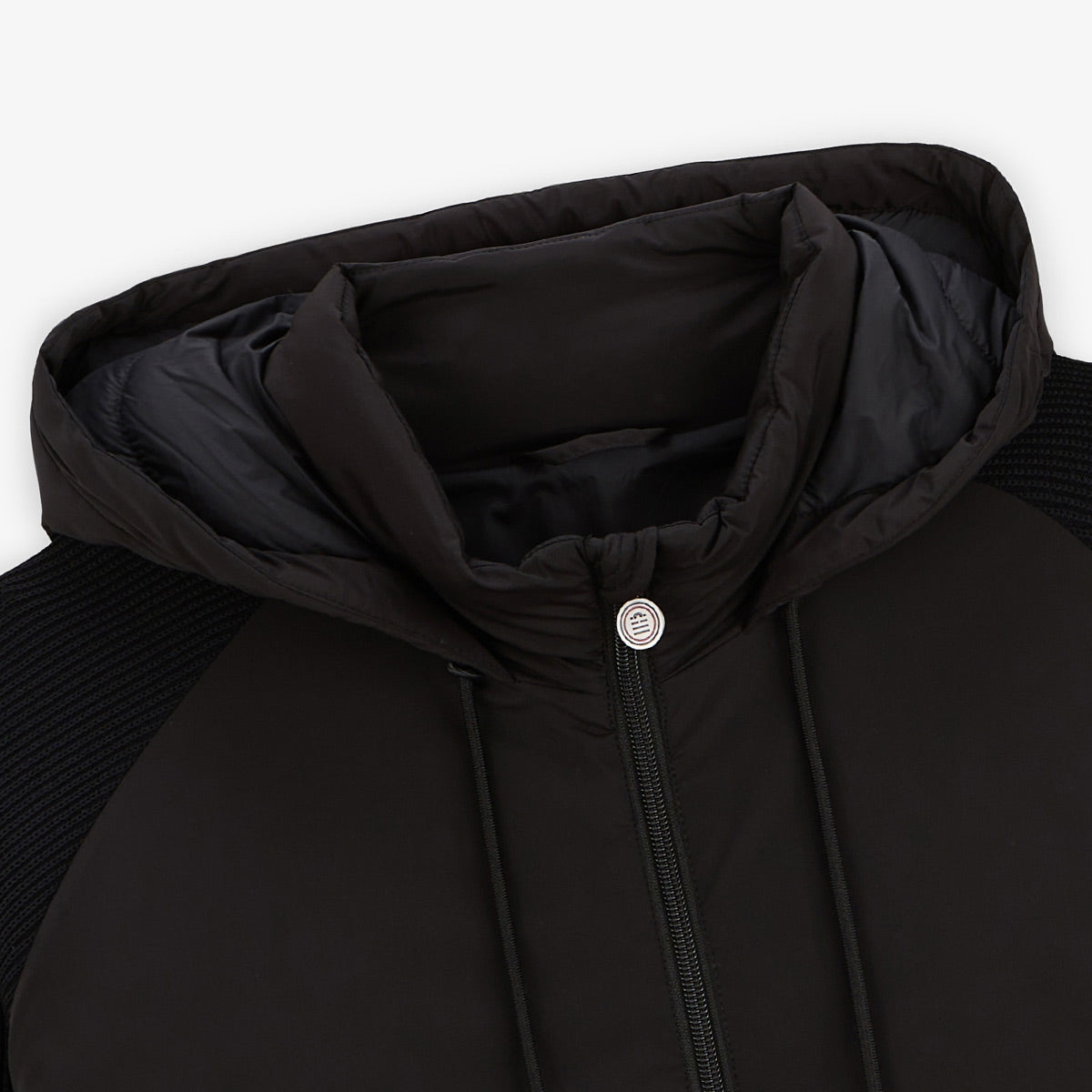 Doudoune en maille noire Gasparus manches longues homme SERGE BLANCO