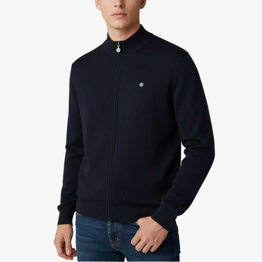 Gilet Morgan Zippé Dark Navy Homme SERGE BLANCO