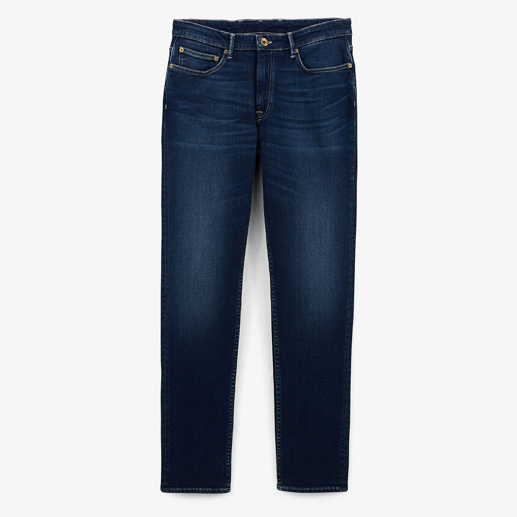 Jean 325 slim powertwist de algodón azul oscuro HOMBRE SERGE BLANCO