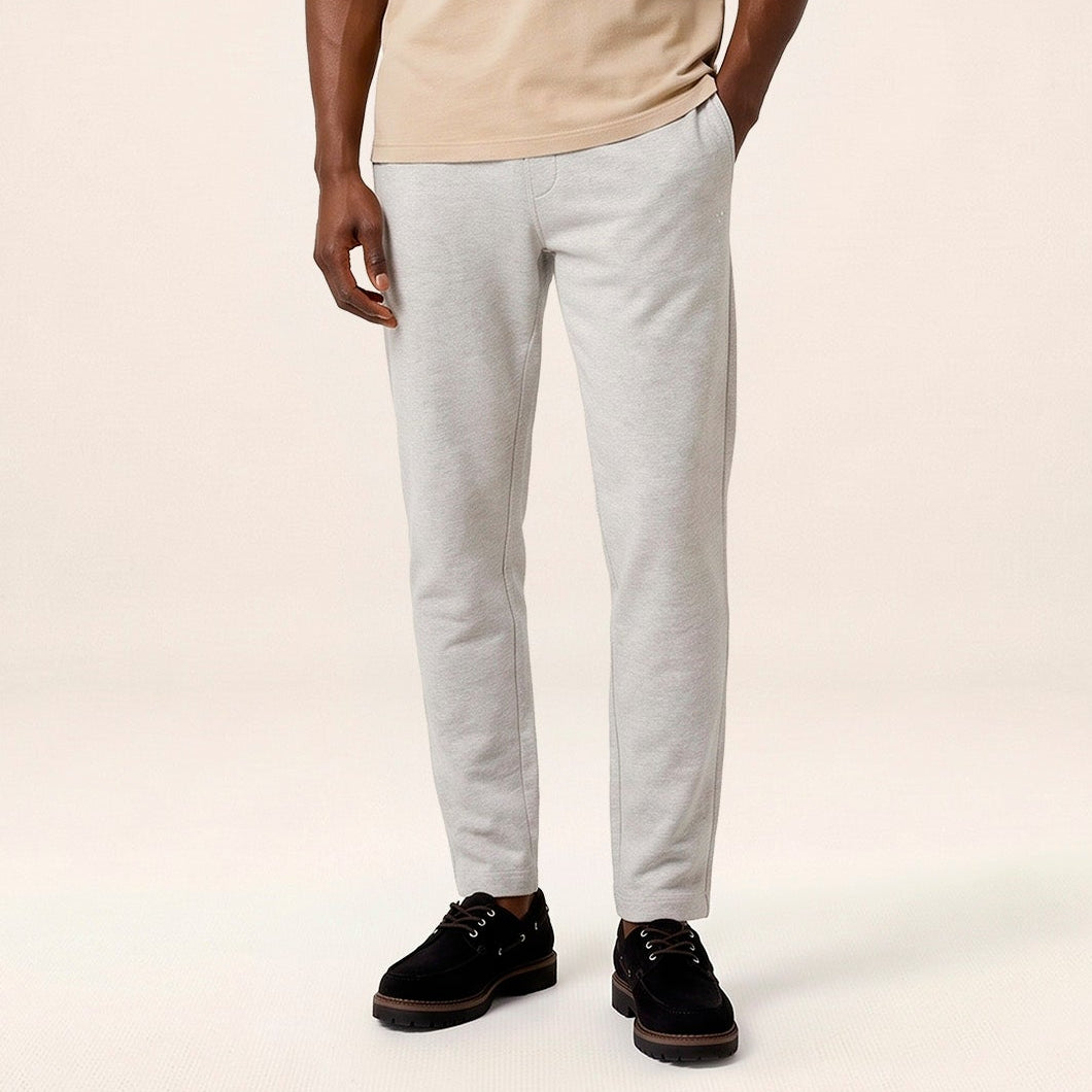 Jogging 100% coton French Rib gris chiné Paolo