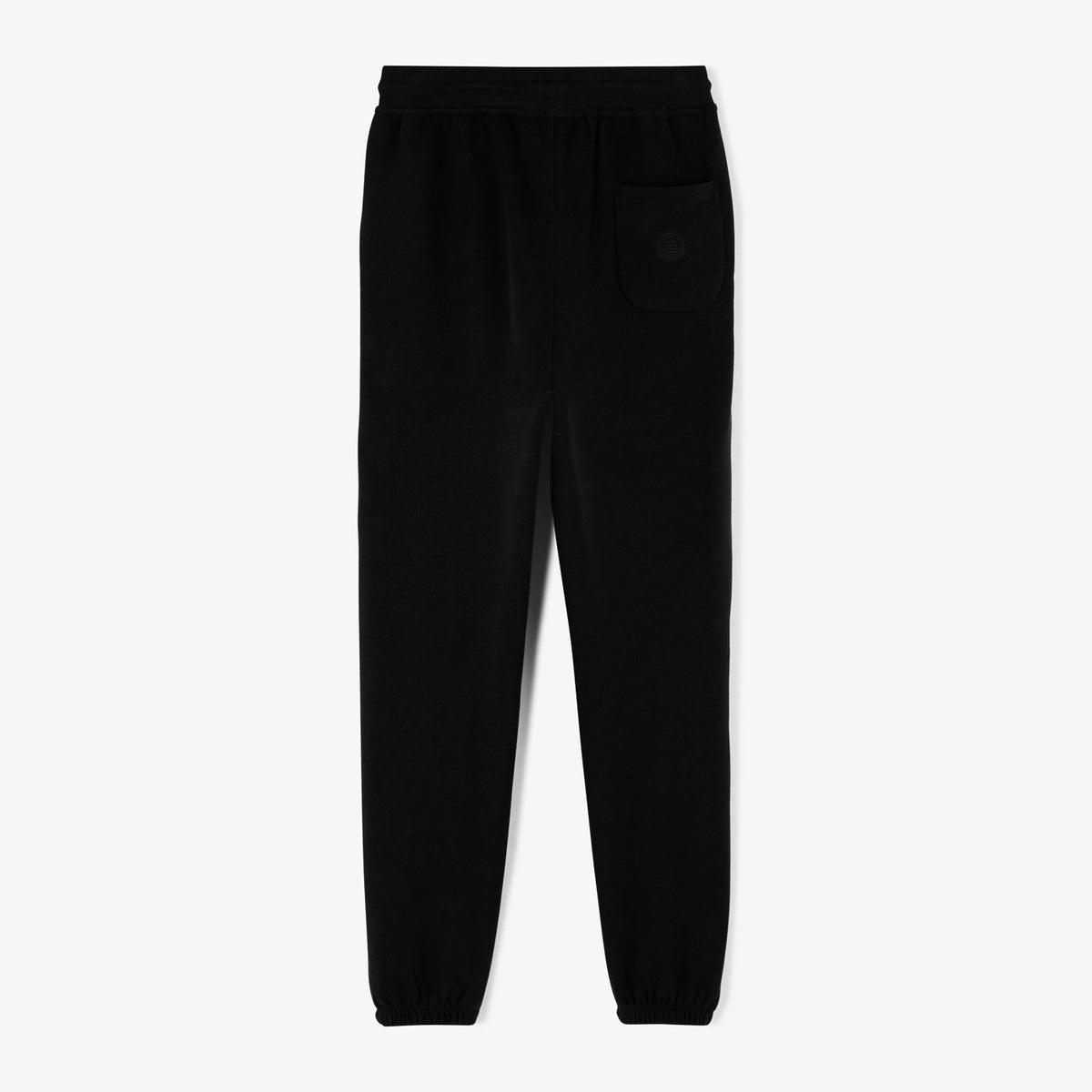 Jogging en molleton gratte noir en coton homme SERGE BLANCO