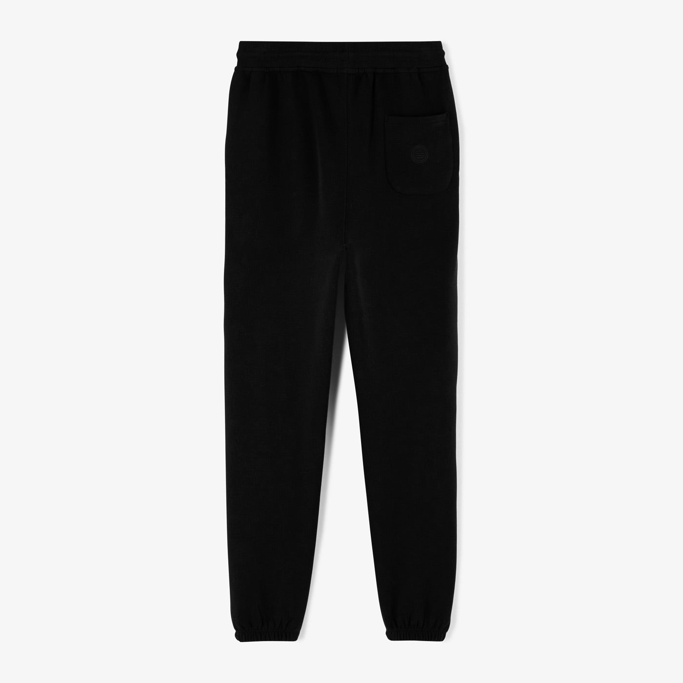 Jogging en molleton gratte noir en coton homme SERGE BLANCO
