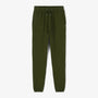Jogging en molleton gratte vert army en coton homme SERGE BLANCO