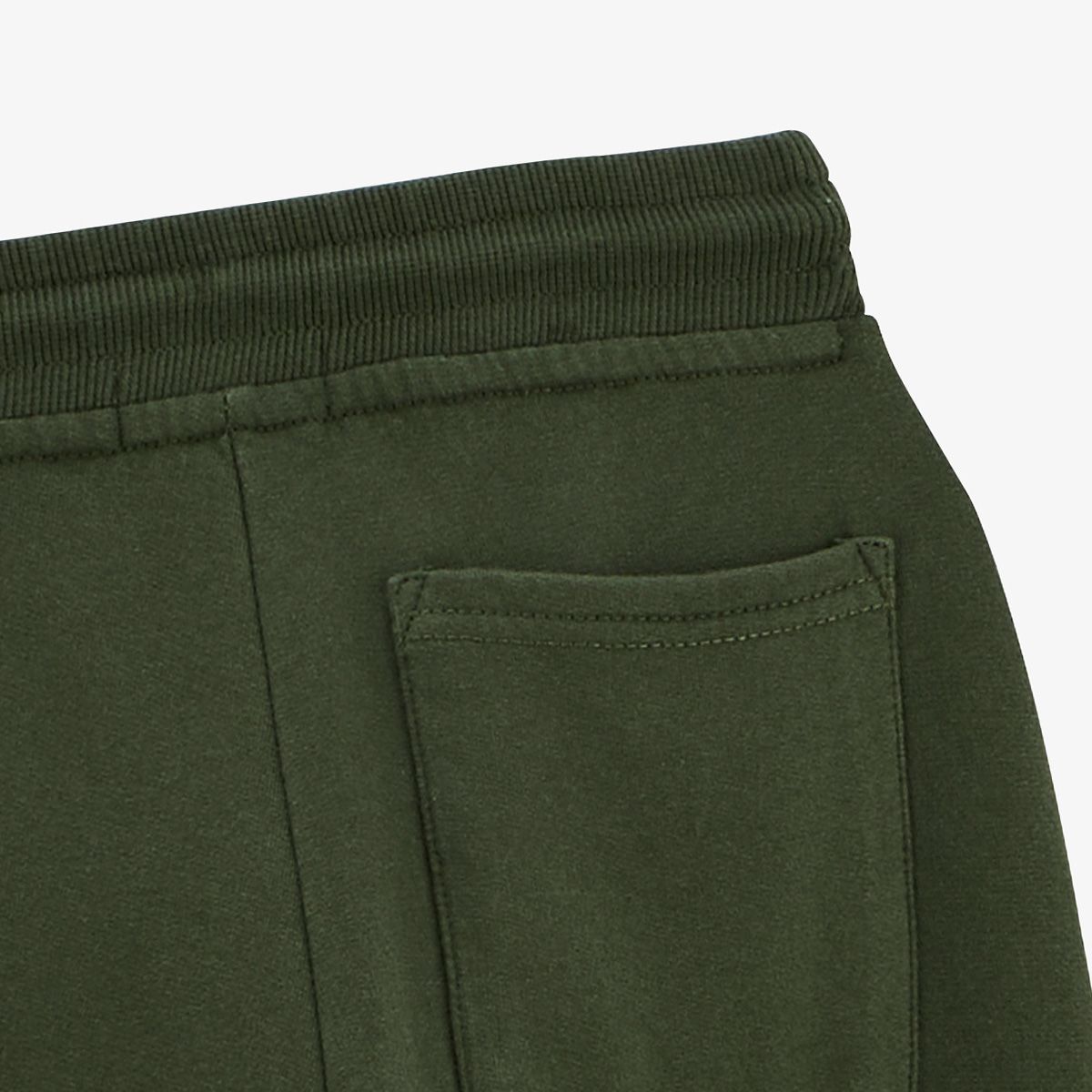 Jogging garçon élastiqué en coton vert anglais Paolo SERGE BLANCO