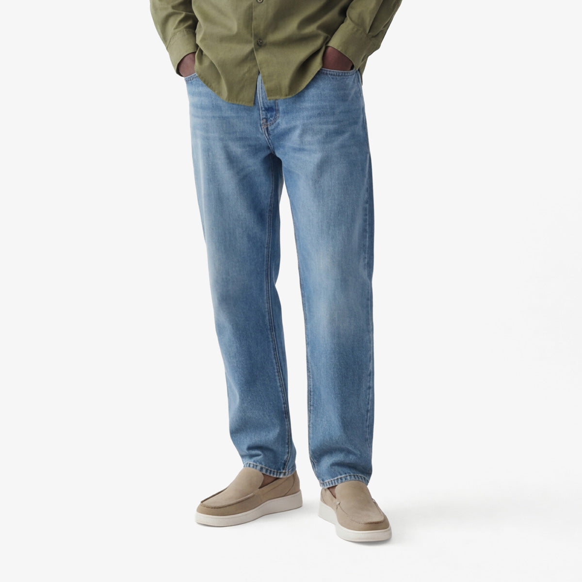 Jean 331 tapered fixe en coton bleu