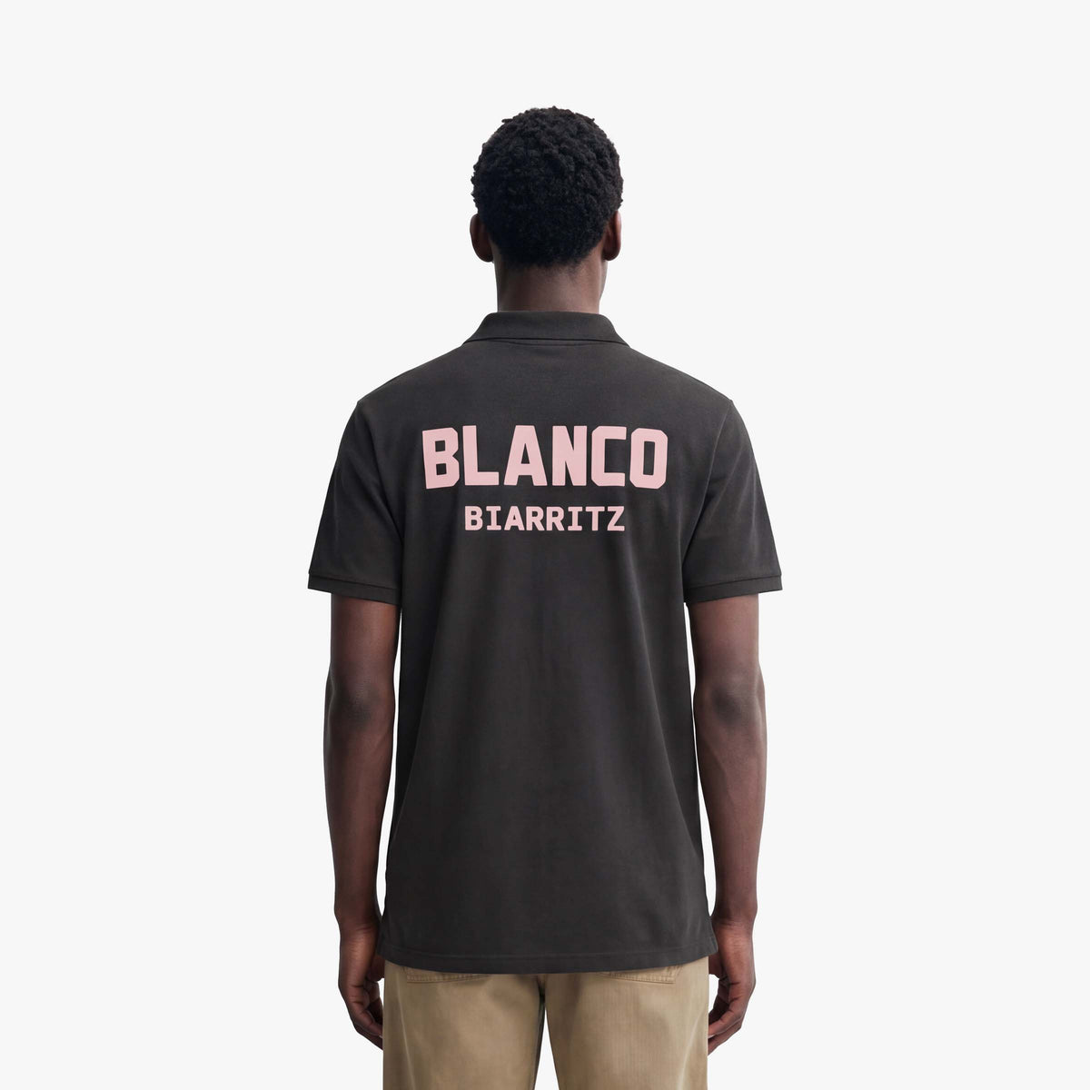 Polo a maniche corte Laxton in cotone piqué grigio antracite