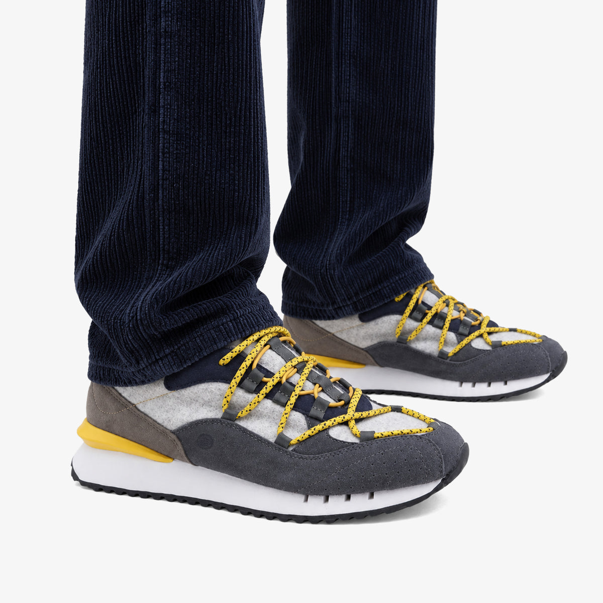 Zapatillas Appolo de lana y ante gris