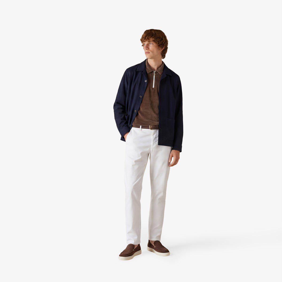 Chaqueta de trabajo de algodón Wael azul marino