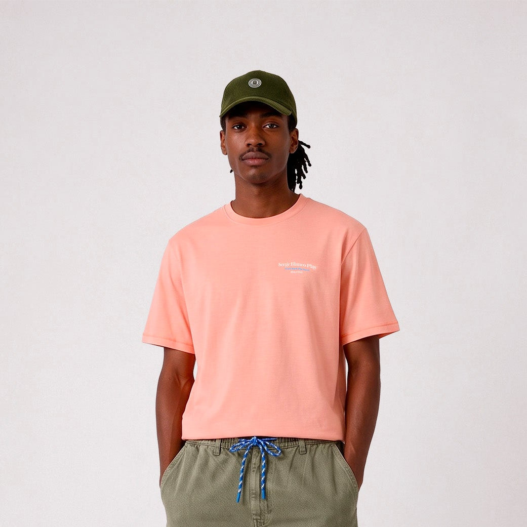 SBPLAY Pink Cotton Short-Sleeve T-Shirt: Ski & Raclette